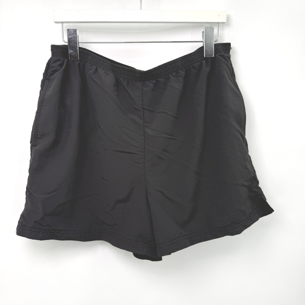 LLBean Supplex Nylon Shorts Mens M Black Lightweight Gorpcore Hiking Athletic